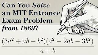 What the 1869 MIT Entrance Exam Reveals About Math Today [upl. by Abe]