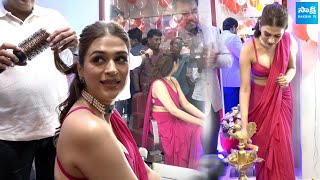 Actress Shraddha Das Grand Launched Amjad Habib Premium Salon at Nallagandla  SakshiTVDizital [upl. by Carnahan]