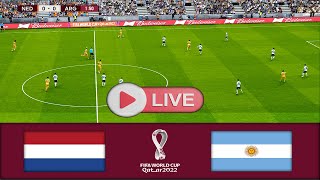 🔴LIVE🔴 NETHERLANDS vs ARGENTINA Quarter Finals World Cup Qatar 2022 Full Match [upl. by Akenahc458]