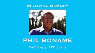 Memorial Service Phil Boname [upl. by Suixela318]