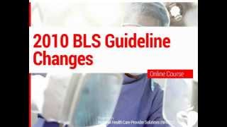 ACLS  BLS 2010 Guideline Changes [upl. by Ayocal]