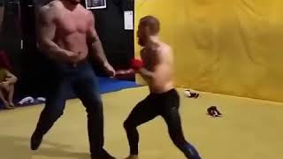 BODY SHOTS Conor McGregor vs “The Mountain” from Game of Thrones [upl. by Shimkus]