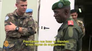 UN MONUSCO Force Comdr Gen Santos Cruz in DR Congo HD PTBR subs [upl. by Nancie]