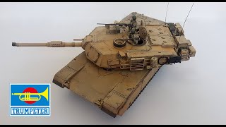 M1A1 HA Abrams GULF WAR FULL BUILD VIDEO plastic tank model Trumpeter 135 [upl. by Halik277]