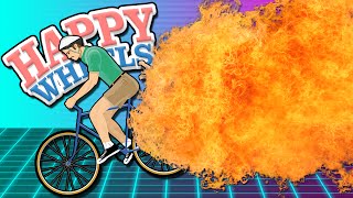 FIRE THEMED LEVELS  Happy Wheels w ChimneySwift11 [upl. by Taggart691]