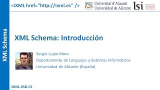 XML Schema Introducción [upl. by Yrdnal]