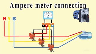 Ampere meter connection [upl. by Ilyk]