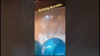 Birthday decoration ideas 🤩🤩easyideasdiybirthdaydecorationsDIYvideocanopydecorationbirthdaysong [upl. by Lorrimer]