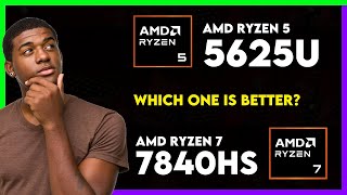 AMD Ryzen 5 5625U vs AMD Ryzen 7 7840HS Comparison [upl. by Benildis]