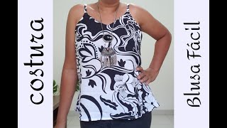 BLUSA DE ALCINHA FÁCIL DE FAZER [upl. by Culhert]