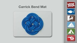 Carrick Bend Mat  How to Make a Carrick Mat [upl. by Nelon]