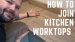 How to join a worktop with a masons mitre [upl. by Enerual201]