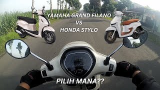 YAMAHA GRAND FILANO VS HONDA STYLO  MENDING PILIH YANG MANA [upl. by Anam733]