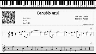 🎼 Danúbio azul  378  Johann Strauss  Tutorial Partitura Fácil 2 [upl. by Roede]