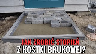 Jak zrobić stopień do domku z kostki brukowej codziśrobimy brukarzyoutube zróbtosam [upl. by Ledif]