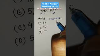 Analogy  Number Analogy Reasoning Tricks For SSC CGL CHSL GD CPO MTS Exams  shorts [upl. by Eissirk27]