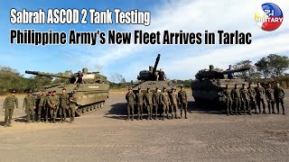 Sabrah ASCOD 2 Tank Testing Philippine Armys New Fleet Arrives in Tarlac [upl. by Guzel]