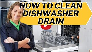 how to clean dishwasher drain [upl. by Chamberlain]