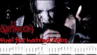 How to play fuel for hatred  satyricon tabs  The Hellion [upl. by Danya475]