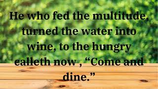 Come and Dine Minus one with Lyrics [upl. by Eyaj47]