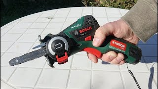 Battery Powered Chainsaw Bosch EasyCUT 12 Li [upl. by Kela821]