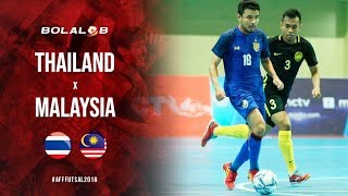 THAILAND JUARA LAGI Thailand vs Malaysia 42  Highlight AFF Futsal Championship 2018 [upl. by Viveca]