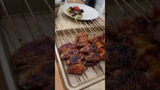 Butterfly chicken wings butter lettuce salad [upl. by Mansur]