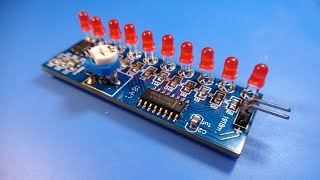 Running LED Light using IC NE555 and CD4017  ICStation DIY Kit [upl. by Aleusnoc]