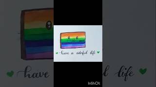 Have a colourful life 💗💗 shorts ytshorts art artwork rainbow colors artandcraft drawing fyp [upl. by Aranahs]