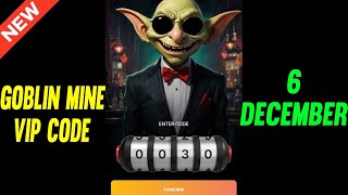 6 December Goblin Mine Game Code  Goblin Mine Game VIP Code  Goblin Mine Game Daily Code [upl. by Tadashi]