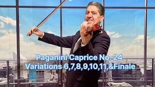 Paganini Caprice No 24 Variations 67891011amp Finale [upl. by Airetak326]