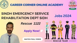 Rescue Jobs 2024  Sindh Flood Emergency Rehabilitation Project  Contractual Basis  Career Corner [upl. by Letta]