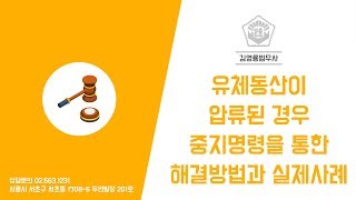 유체동산이 압류된 경우 중지명령을 통한 해결방법과 실제사례 [upl. by Anirec175]