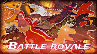 Trex Battle Royale  Stick Nodes Dinosaur Animation Battle  2024 [upl. by Maure]