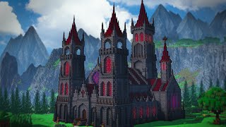 Minecraft How To Build A Dark Cathedral  Tutorial [upl. by Sheepshanks]