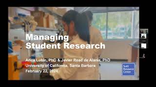 Managing Student Research [upl. by Ithnan]