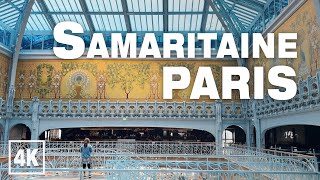 Paris Samaritaine Department Store FRANCE • 4K 60fps ASMR Real Time Virtual Walking Tour [upl. by Athelstan39]