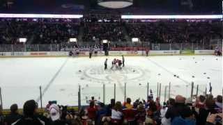 Oil Kings Vs Hurricanes 012713 Laurent Brossoit Vs Ty Rimmer [upl. by Ainad]