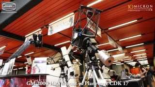 10Micron GM HPS mounts with Planewave CDK at ATT 2014 [upl. by Niehaus456]