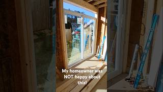 Why this brand new sunroom door doesnt work wesdoesit carpenter DIY framing door install [upl. by Attiuqram]