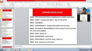 CUPRUM MET JOURNEYTHEME PART 1 and important mind ruburics by DR Naveed Awan [upl. by Cini]