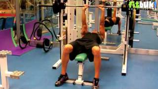 Press de banca agarre cerrado para triceps en multipower [upl. by Arabrab]