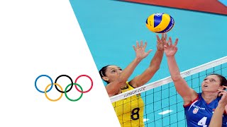 Volleyball Womens Preliminary  Pool B Brazil v Serbia Highlights  London 2012 Olympics [upl. by Peisch312]