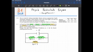 B1 ELehre I 2020  Abschlussprüfung Physik Realschule  Haupttermin  Bayern [upl. by Vladi]