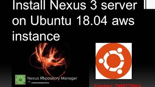 Install nexus3 server on ubuntu 1804 aws instance [upl. by Fabria]