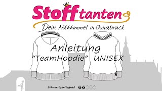 Schnittmuster Anleitung quotTeamHoodiequot [upl. by Llehsor]