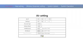 wireless video HDMI Self grouping transmitters and receiver input twoway link web UI air device set [upl. by Alesiram]