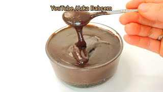 Evde Sadece 2 Dakikada Nutella Yapıyoruz ✅ Kahvaltılık Sürülebilir Çikolata Tarifi 😍 [upl. by Adolfo]