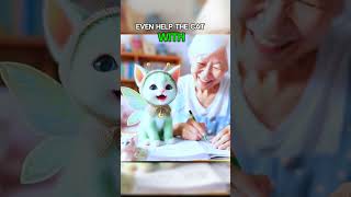 Who can help the poor old lady and the elf cat🥺They are trapped kitten catstory aicat cutecats [upl. by Keily704]