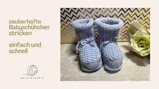 Zauberhafte weiche Babyschühchen auch für Anfänger geeignet Genaue Anleitung 💛 [upl. by Lorin]